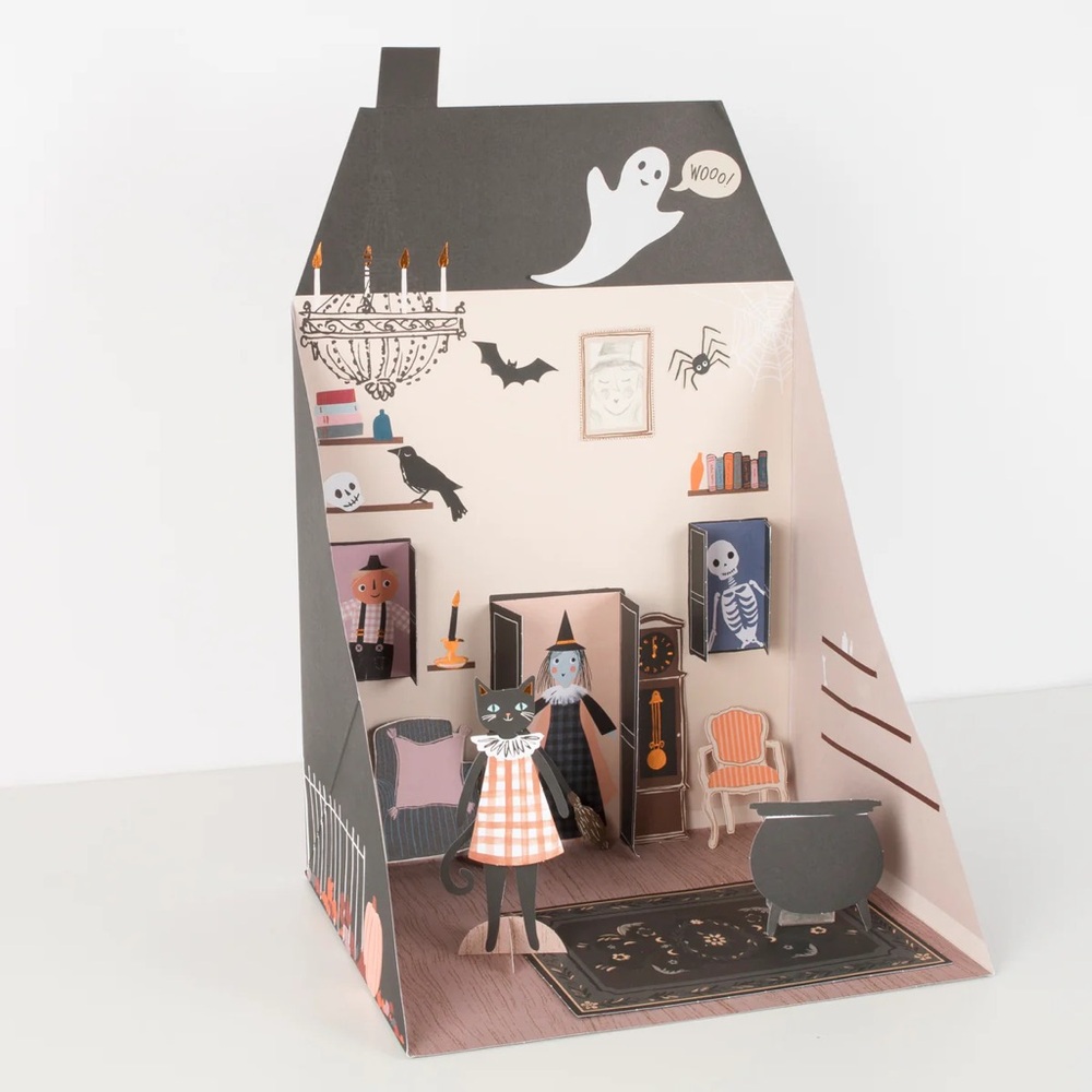 Last* Meri Meri Brand new! Halloween Pop Up Haunted House! Paper doll, activity